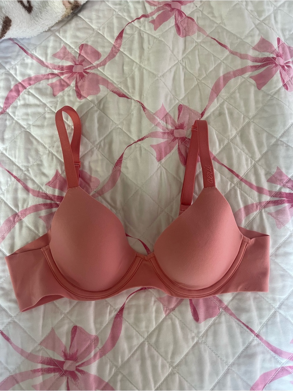 Aerie SMOOTHEZ Bra - Salmon
